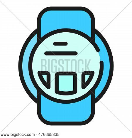 Wearable Tech Icon. Outline Wearable Tech Vector Icon For Web Design Isolated On White Background Co
