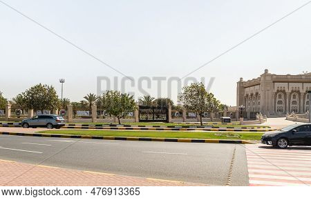 Sharjah, United Arab Emirates, March 17, 2023 : The Cultural Palace On The Cultural Square Near The 