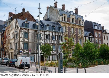Rouen, France - August 21, 2022: Cityscape Of Rouen. Rouen In Northern France On River Seine - Capit