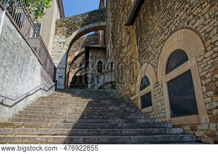 Vienne, France, May 26, 2023 : Saint-andre-le-bas Church, Founded In The 8th Century By Duke Ansemon