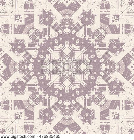 Gender Neutral Pink Linnen Seamless Pattern. Unisex Classy Minimal Style Dyed Background For Soft Fu
