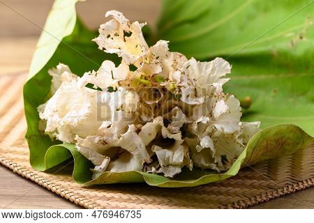 Thai Edible Flowers (dolichandrone Serrulata) From Organic Local Farmers Market In Northern Of Thail