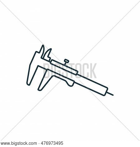 Calliper Icon. Monochrome Simple Sign From Cosmetology Collection. Calliper Icon For Logo, Templates