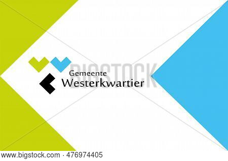 Flag Of Westerkwartier Municipality (groningen, Grinslân Or Grunn Province, Kingdom Of The Netherlan