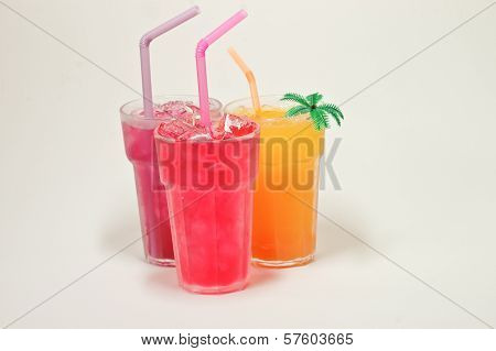 mixed cold citrus fresh juice for breakfast