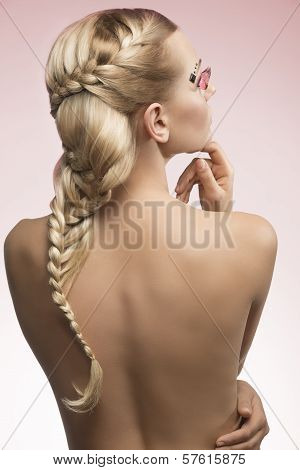 Female With Creative Hairdo