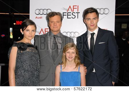 Ginnifer Goodwin, Colin Firth, Ryan Simpkins and Nicholas Hoult at the AFI Fest 2009 Closing Night Gala Screening of 