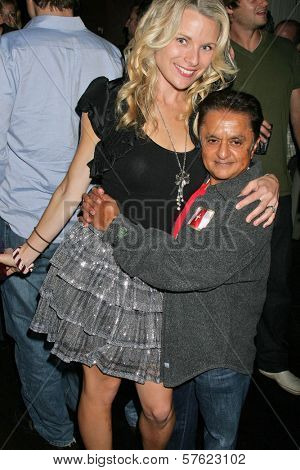 Erin Raftery and Deep Roy at the World Cup Showdown Fundraiser, El Guapo Cantina, Los Angeles, CA.  11-06-09