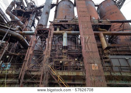 Abandoned Steel Mill Outside