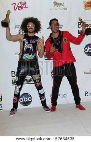 LMFAO at the 2012 Billboard Music Awards Press Room, MGM Grand, Las Vegas, NV 05-20-12