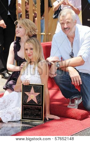 Sofia Vassilieva with Cameron Diaz and Nick Cassavetes  at the Ceremony honoring Cameron Diaz with a Star on the Hollywood Walk of Fame. Hollywood Boulevard, Hollywood, CA. 06-22-09