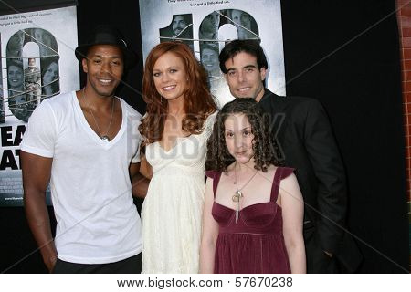 McKinley Freeman and Rachel Boston with Senta Moses and Aaron Michael Metchik at the Los Angeles Sneak Peek Screening of 'Ten Years Later'. Majestic Crest Theatre, Los Angeles, CA. 07-16-09