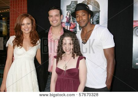 Rachel Boston and B.P. Cooper with Senta Moses and McKinley Freeman at the Los Angeles Sneak Peek Screening of 'Ten Years Later'. Majestic Crest Theatre, Los Angeles, CA. 07-16-09