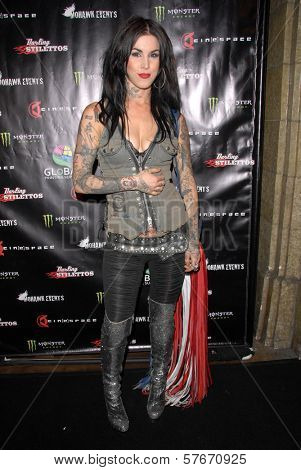 Kat Von D  at the Opening Night of The Darling Stilettos at Cinespace. Cinespace, Hollywood, CA. 07-16-09