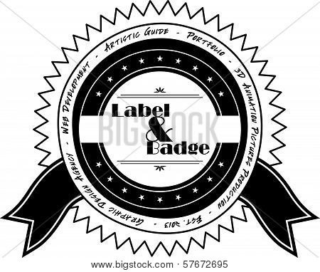 vintage sticker label