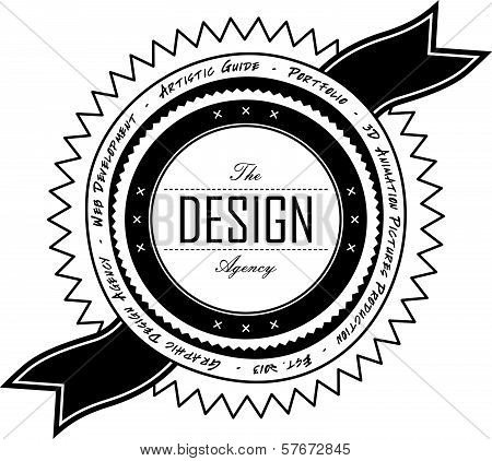 vintage sticker label