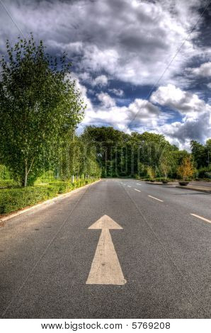 道路上の矢印