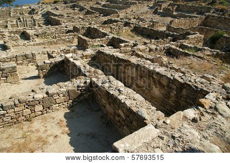 Ancient ruins of Kamiros, Rhodes - Greece