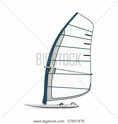 Sailboard Isolated