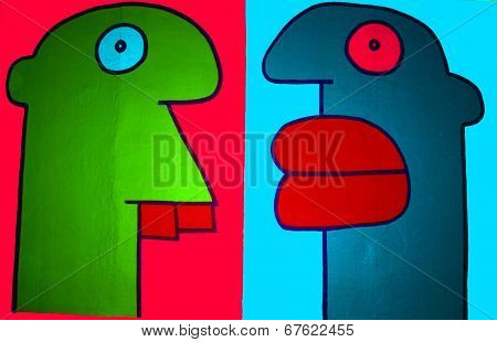 Paintings by Thierry Noir
