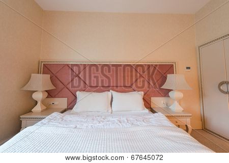 GABALA - MAY 18: Room in Riverside Hotel on May 18, 2014 in Gabala, Azerbaijan. Riverside hotel is first 5 star hotel in Gabala, Azerbaijan
