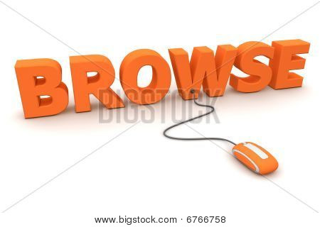 Sfoglia intorno - Mouse arancio