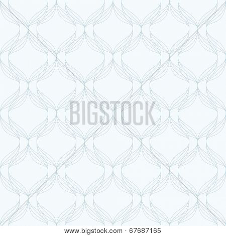 Seamless pattern. Abstract blue line repeating background