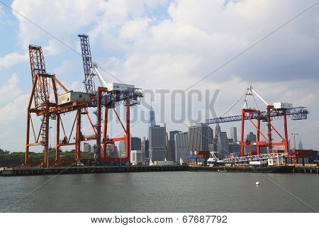 Red Hook Container Terminal in Brooklyn