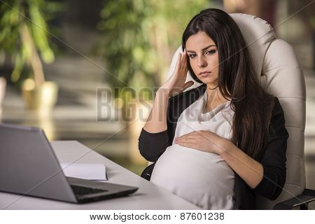 Pregnant Businesswoman