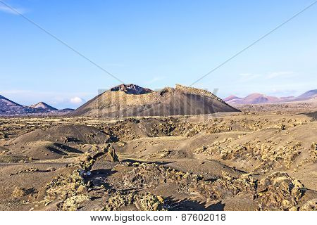 Volcano Montana Colorada In Lanzarote, Tinajo