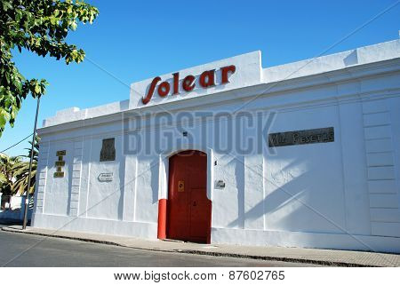 Solear Bodega, Sanlucar de Barrameda.