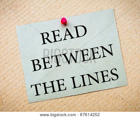 Read Between The Lines