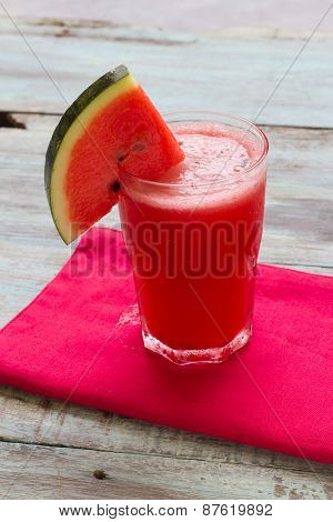 Watermelon Drink In Glasses