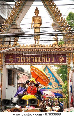 Si Satchanalai Elephant Back Ordination Procession.