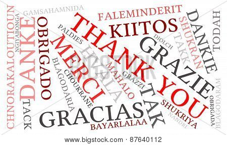 Thank You Word Cloud