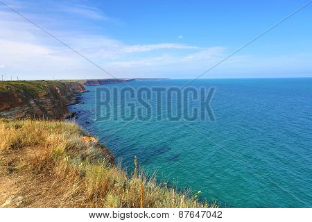 Bulgaria, Black Sea. Coastal Landscape. Kaliakra Headland
