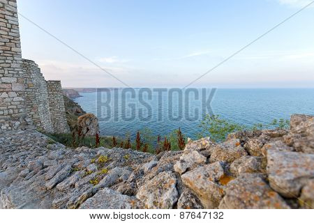 Seascape With Rocks And Clouds At Cape Kaliakra