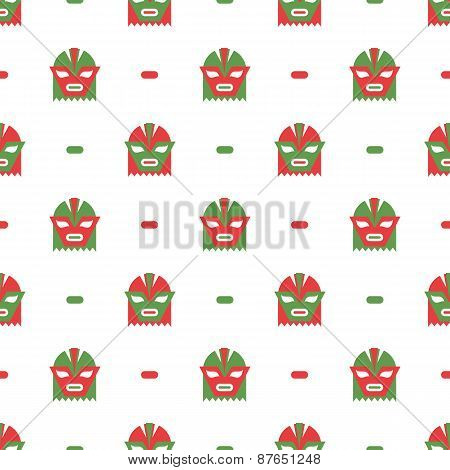 Mexican masks pattern