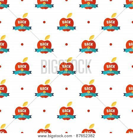 apples and inscriptions pattern