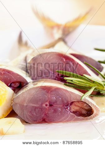 Fresh Cutting Mackeral In Olive Oil.