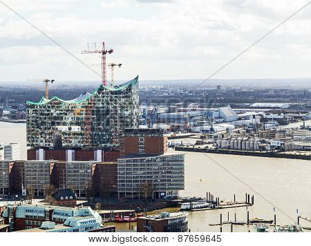 Elbe Philharmonic Hall Under Construction