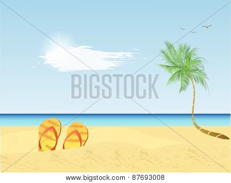Beach Scene Illustration