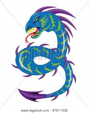 Blue snake.