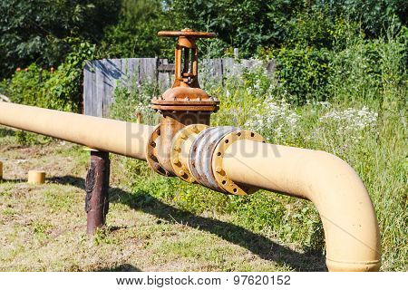 Country Gasification - Gas Main In Village