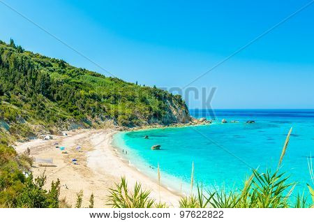 Avali Beach, Lefkada Island, Greece