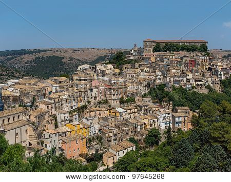 Ragusa Ibla Cityscape. Sicily, Italy.