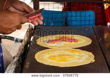 How To Made Kanom Tokyo Dessert In Thailand.