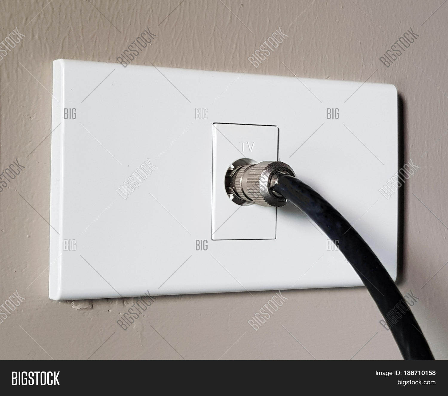 White TV Plug Antenna Image & Photo (Free Trial) Bigstock