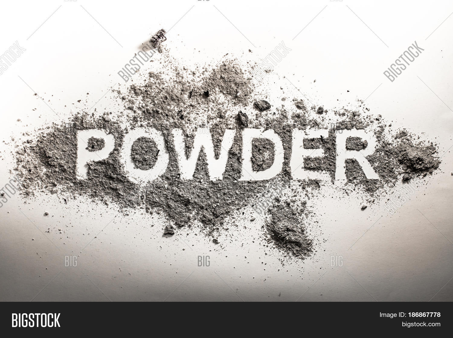 Word Powder Written Image & Photo (Free Trial) Bigstock