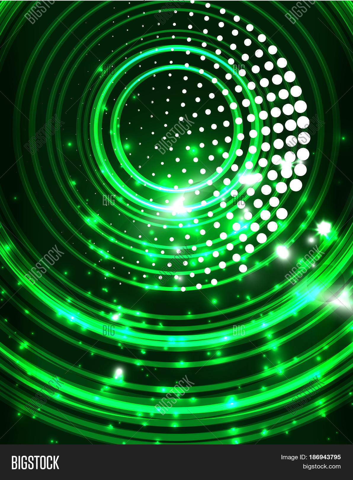 Neon Green Circles Image & Photo (Free Trial) | Bigstock